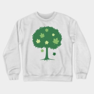 Earth Day Cartoon Tree Crewneck Sweatshirt